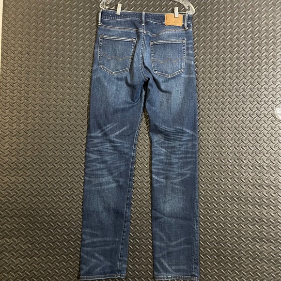 American Eagle Straight‎ Next Level Denim Dark Wash Blue Jeans Men's Size 30x36 - Picture 2 of 10